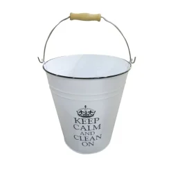 TP Metall-Eimer Keep Calm 10 Liter Hot