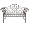 TP Metall-Gartenbank Rostbraun Sale