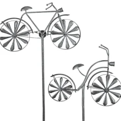 TP Metall-Gartenstab Fahrrad 160Cm Silbergrau Discount