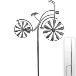 TP Metall-Gartenstab Fahrrad 160Cm Silbergrau Discount