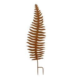 TP Metall-Gartenstecker Farn 27,5X104Cm Rostbraun New