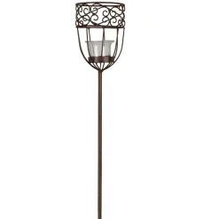 TP Metall-Gartenstecker Kelch 10X99Cm Rostbraun Outlet