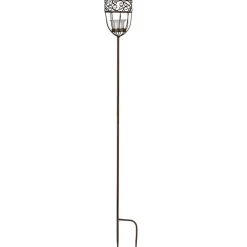 TP Metall-Gartenstecker Kelch 10X99Cm Rostbraun Outlet