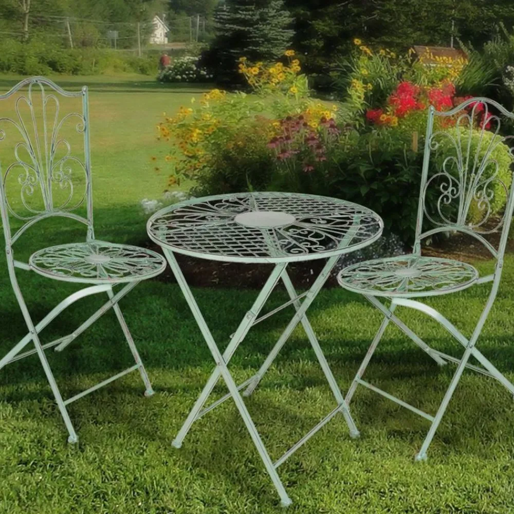 TP Metall-Klappstuhle Antik-Grun 2Er-Set Clearance