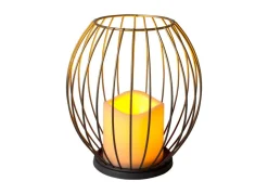 New Home Metall-Laterne Mit Led-Kerze 18,5Cm New