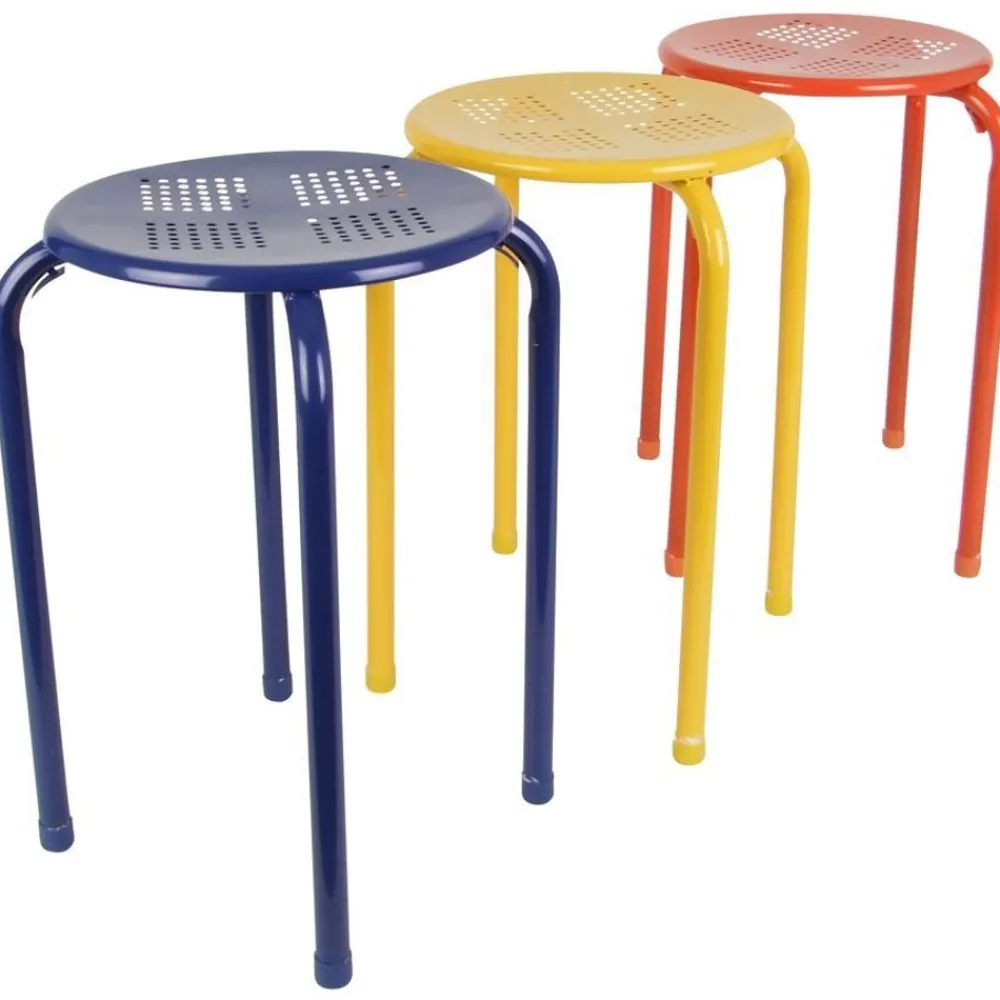 TP Metall-Stapelhocker Bunt Sale