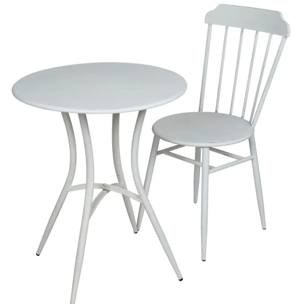 TP Metallstuhl Scandi 48X88X43Cm Antik-Weis Outlet