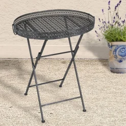 TP Metall-Tablett-Klapptisch Vintage-Grey