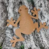 TP Metall-Wanddeko Frosch Rusty 32X30Cm Rostbraun