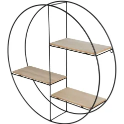 New Home Metall-Wandregal Rund Boho-Style 45Cm Sale