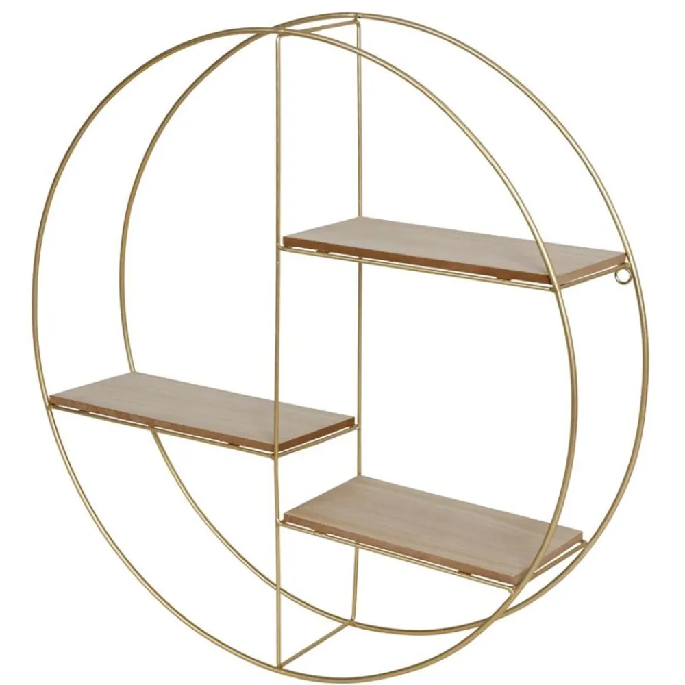 New Home Metall-Wandregal Rund Boho-Style 45Cm Sale