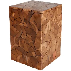 TP Mosaik-Hocker Aus Massivem Teakholz Best