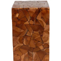 TP Mosaik-Hocker Aus Massivem Teakholz Best