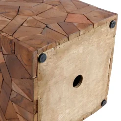 TP Mosaik-Hocker Aus Massivem Teakholz Best