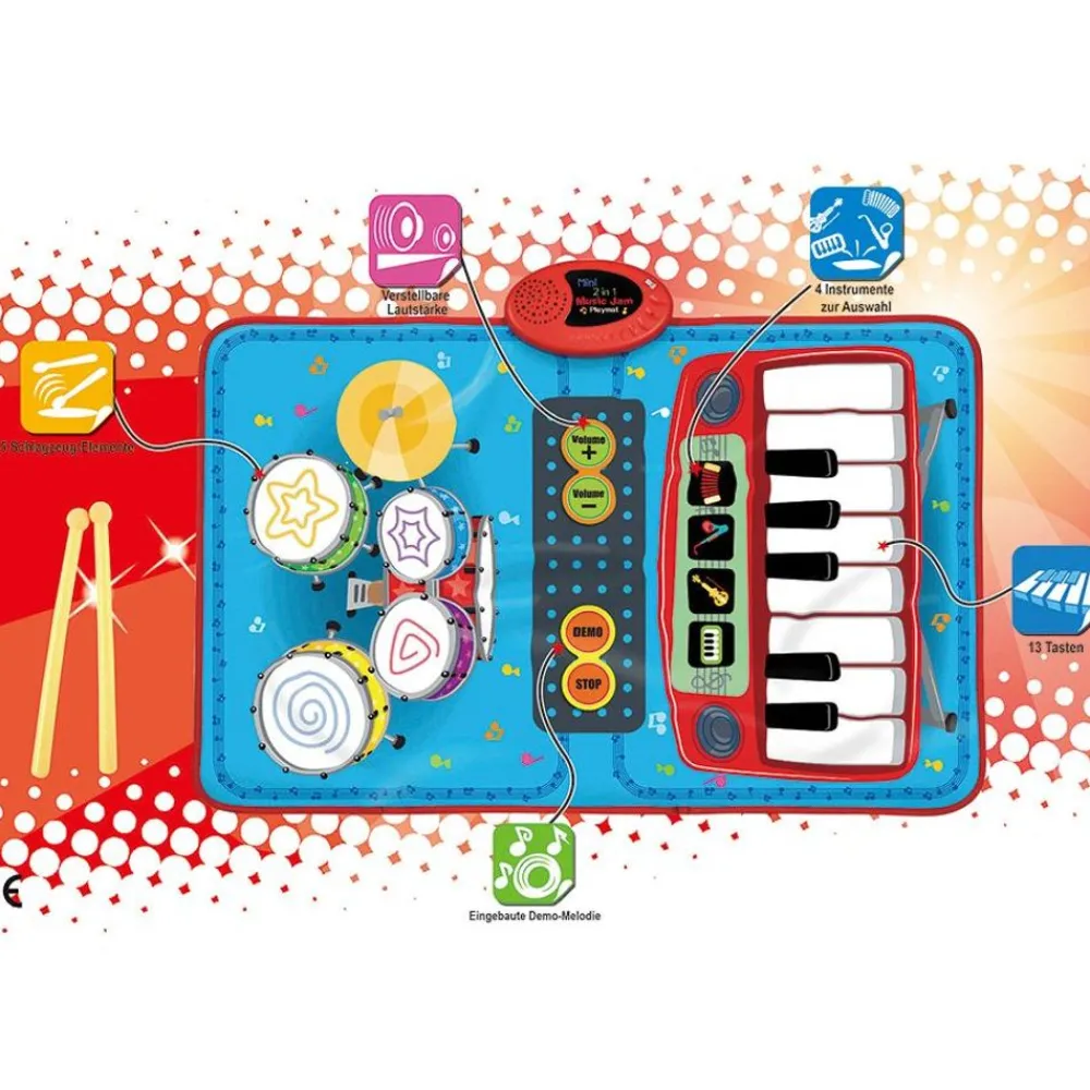 TP Musikmatte 2In1 Schlagzeug & Klavier Online