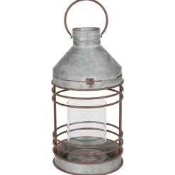 TP Outdoor-Laterne Aus Zink Mit Glaseinsatz 51,5Cm Discount