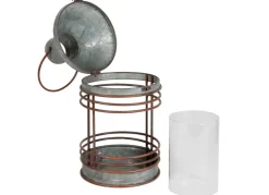 TP Outdoor-Laternen-Set Aus Zink Mit Glaseinsatz 2-Teilig Sale