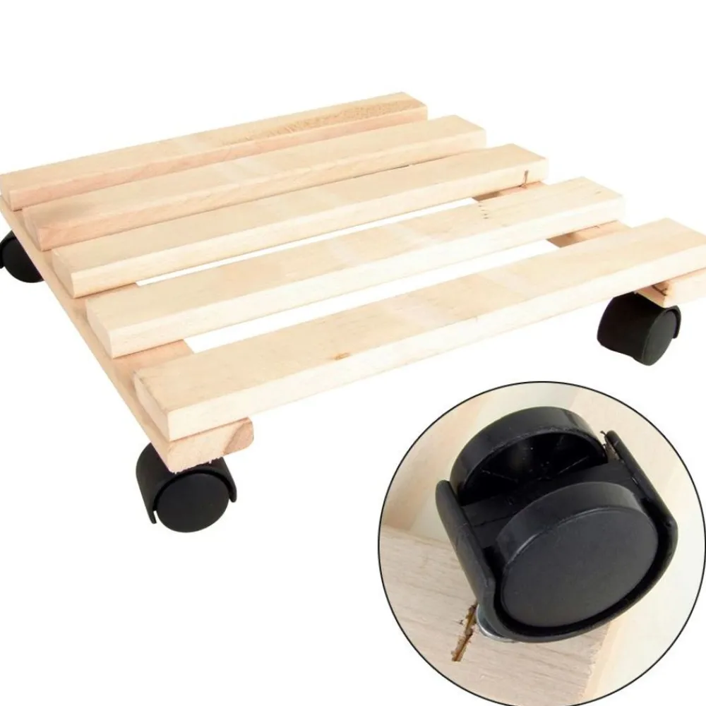 TP Pflanzenroller Aus Buchenholz 30X30Cm
