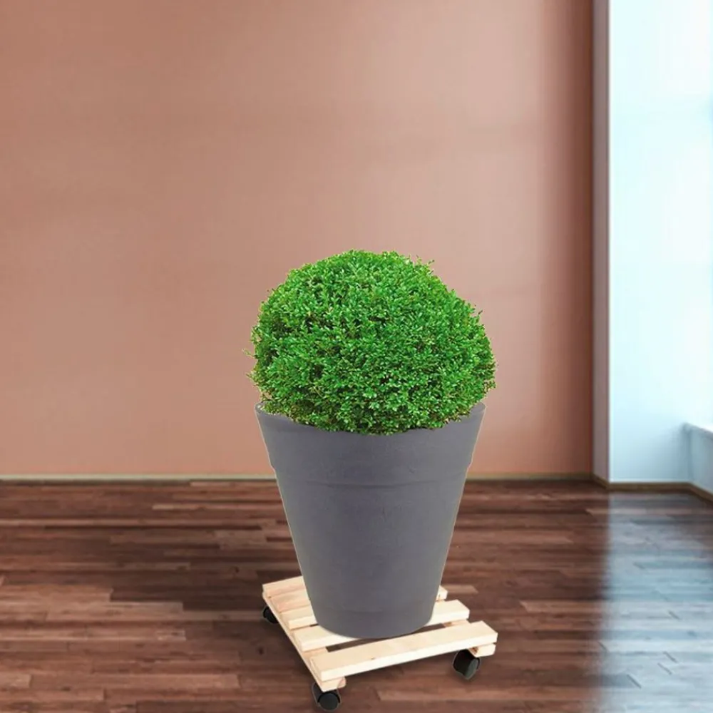 TP Pflanzenroller Aus Buchenholz 30X30Cm