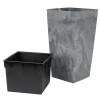 Prosperplast Pflanzkübel Mit Einsatz Urbi Square Effect 32,5X62X32,5Cm Marengo-Grau Clearance