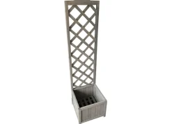 Grüner Jan Pflanzkübel Mit Rankhilfe Aus Holz 38X38X146Cm Grau Online
