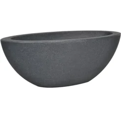 Pseudohersteller Pflanzschale Oval Anthrazit Clearance
