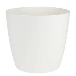 Pseudohersteller Pflanztopf Ella Mit Rollen 34,5X31Cm Cremeweis/Matt