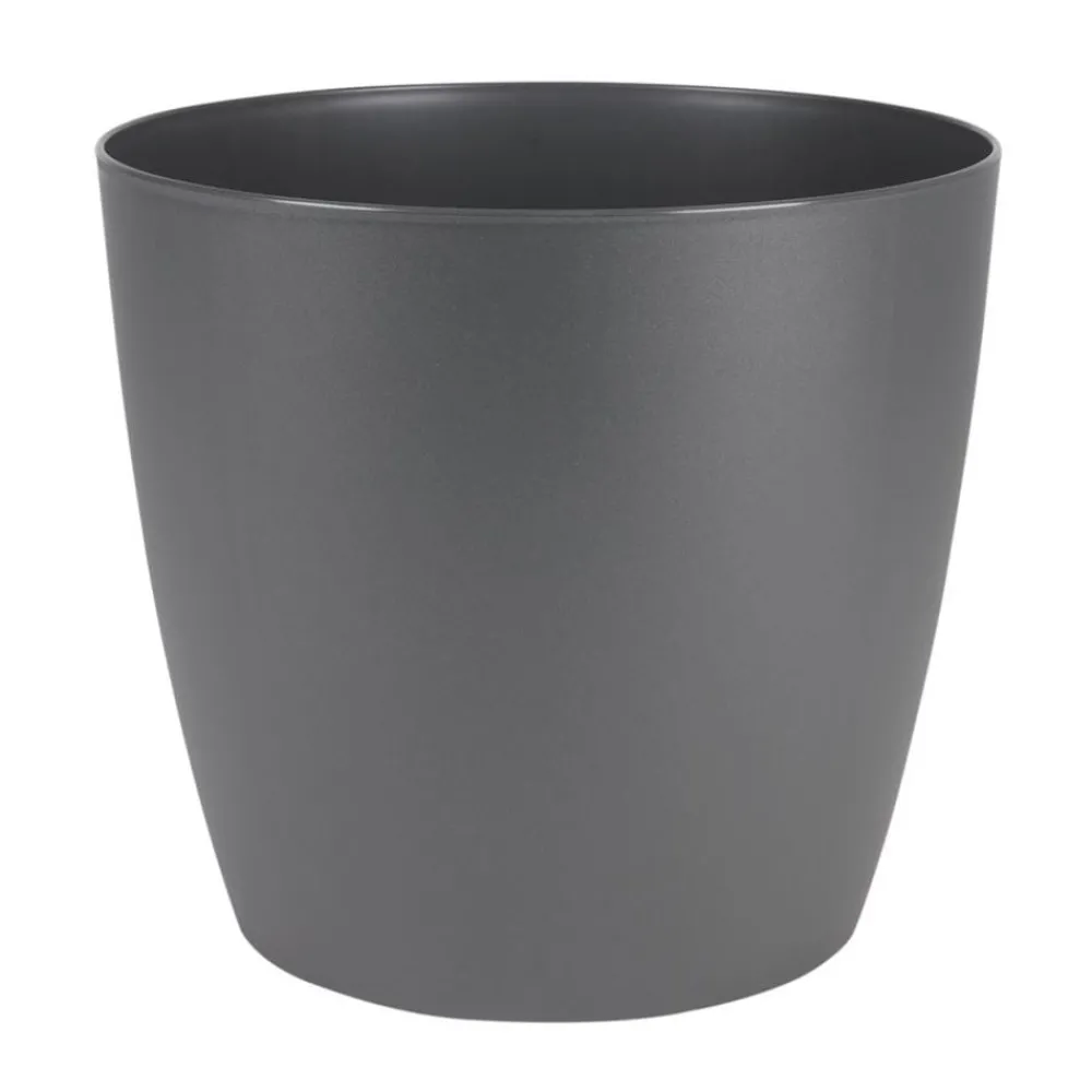Pseudohersteller Pflanztopf Ella Mit Rollen 34,5X31Cm Anthrazit/Matt New