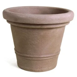 Pseudohersteller Pflanztopf Siena Rillen 34X28Cm Sand Best