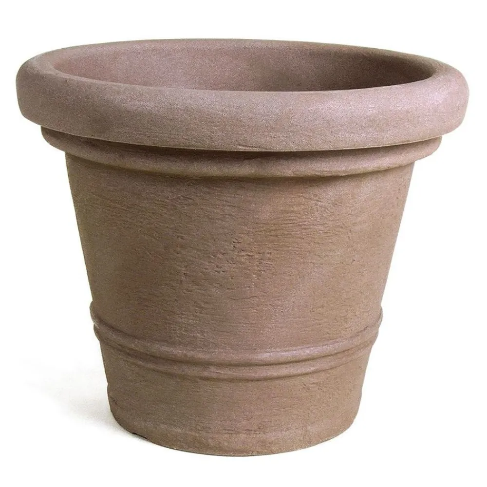 Pseudohersteller Pflanztopf Siena Rillen 34X28Cm Sand Best