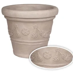 Jelenia Plast Pflanztopf Siena 37X33Cm Sand Discount