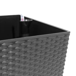 Prosperplast Polyrattan-Blumenbank Mit Bewasserung 60X24,5Cm Anthrazit Best
