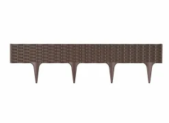 Prosperplast Rasenkante Ibra Border Rattanoptik 3,9M Braun Best
