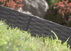 Prosperplast Rasenkante Ibra Border Rattanoptik 3,9M Anthrazit Hot
