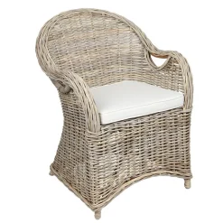 TP Rattansessel Athena Mit Sitzkissen 4Er-Set Natural-Grey Discount
