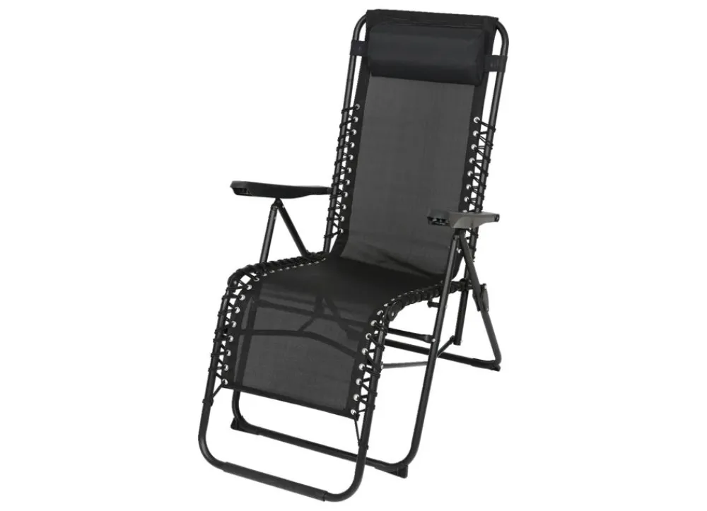TP Relaxsessel Mit Kopfpolster Schwarz Sale