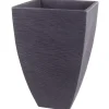 Jelenia Plast Rillentopf Quadratisch 39X39X60Cm Anthrazit Best
