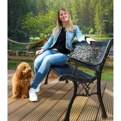 Sunny Moments Rosen-Parkbank Schwarz