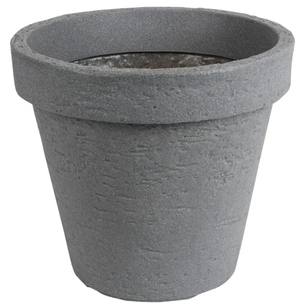 Jelenia Plast Runder Pflanztopf Pisa 39X35Cm Steingrau Best