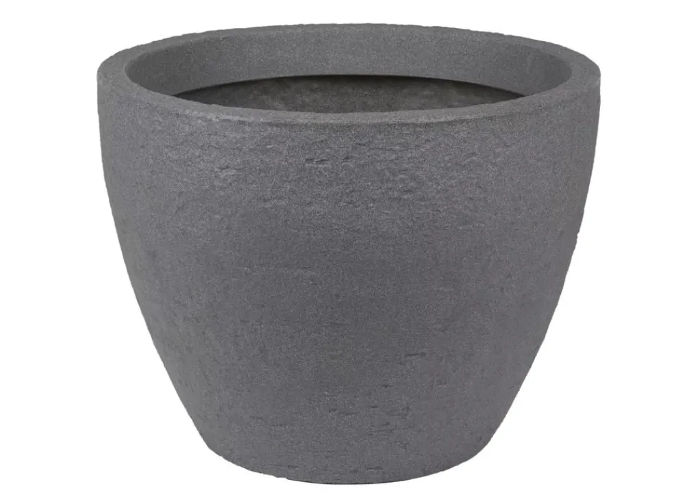Jelenia Plast Runder Pflanztopf Stone 48X37,5Cm Grau