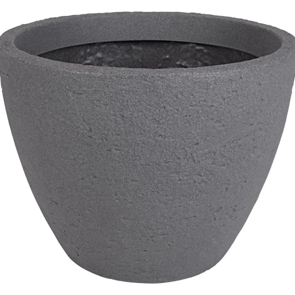 Jelenia Plast Runder Pflanztopf Stone 39X31Cm Grau Sale