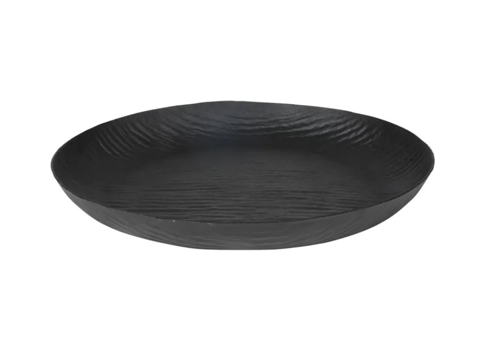 TP Rundes Metall-Dekotablett 37Cm Schwarz Clearance