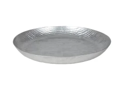 TP Rundes Metall-Dekotablett 37Cm Silber Clearance