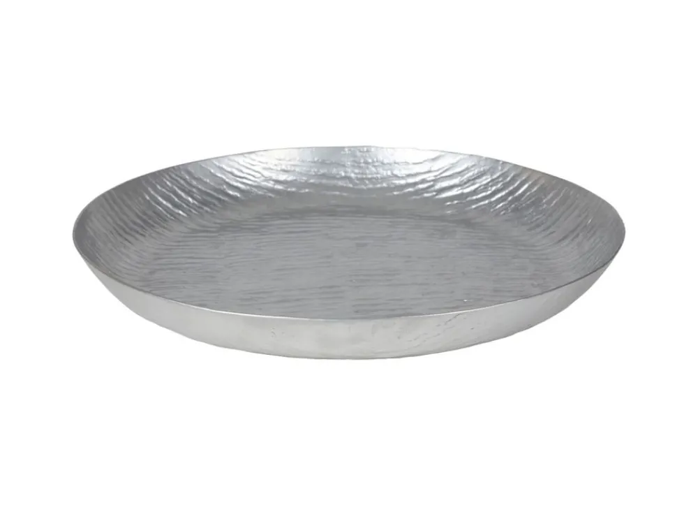 TP Rundes Metall-Dekotablett 37Cm Silber Clearance