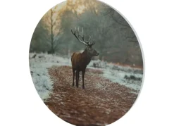 Seasons & Style Rundes Wandbild Aus Mdf 58Cm Hirsch Im Wald Outlet