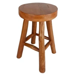 TP Rustikaler Hocker Kansas Aus Teakholz 30X45Cm Online