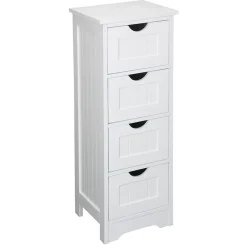 TP Schrank Maine Mit 4 Schubladen 30X81,5X30Cm Weis Clearance