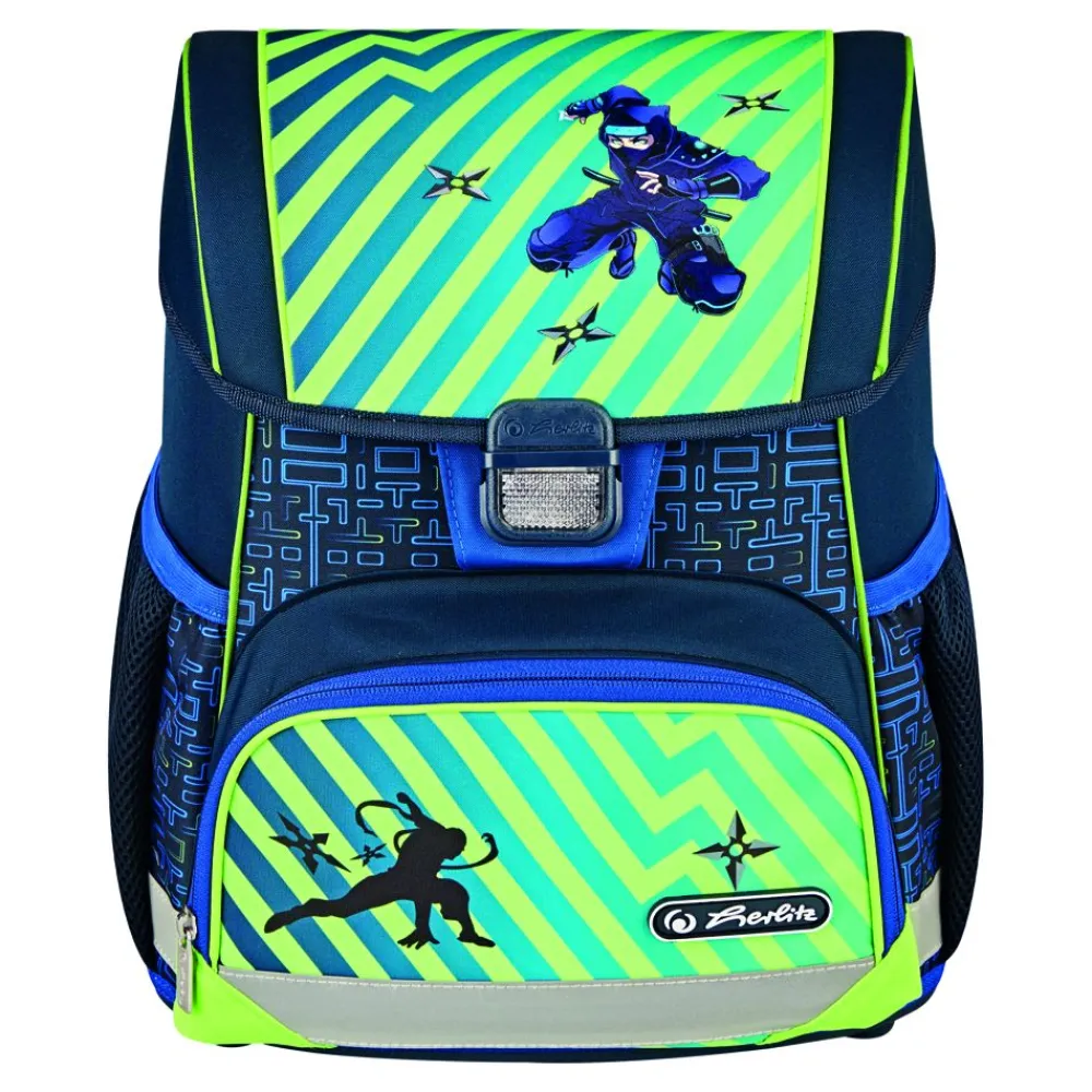 Herlitz Schulranzen Loop Plus Funky Ninja 4-Teilig