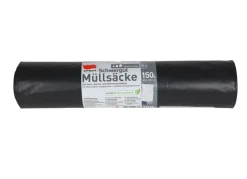 quickpack Schwergut Mullsacke 150 Liter 10 Stuck Auf Rolle Schwarz Hot