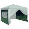 Sunny Moments 2 Seitenwande Mit 1 Fenster Fur Ruck-Zuck Alu-Pavillon 3X3M Grun New